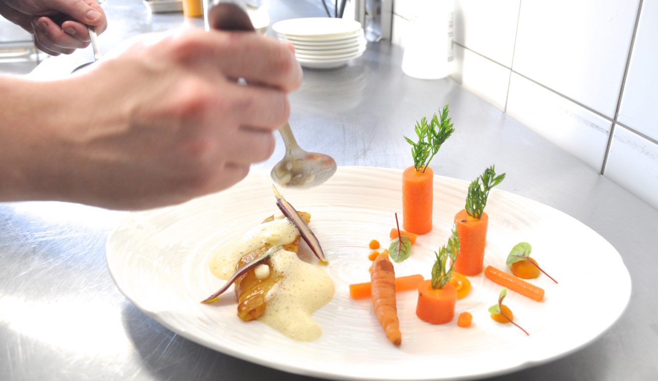 poisson carotte et émulsion de citron