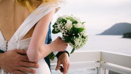 bouquer de mariée avec vue mer au Grand Hôtel des Sablettes